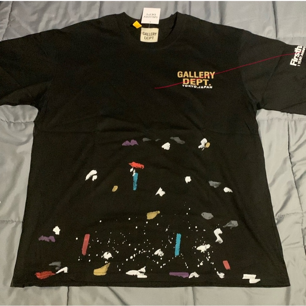 Gallery Dept Painted Black Tee First Year Anniversary Tokyo Japan Men’s S, M, L